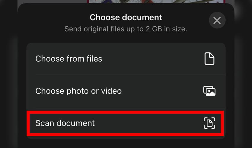 Whatsapp Document Scan Feature Whatsapp Document Scan Feature