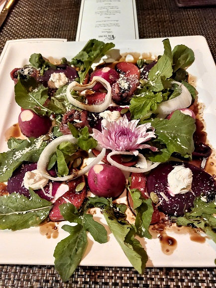 Beetroot and beef salad