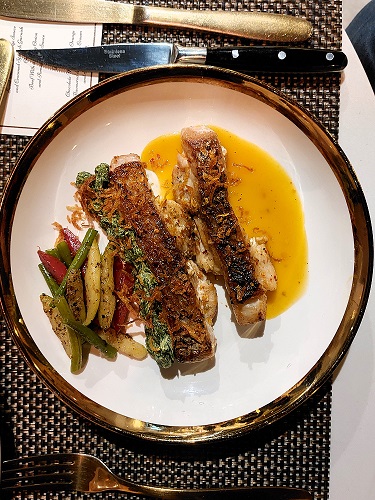 Red Snapper with Sweet and Spicy Orange Sauce