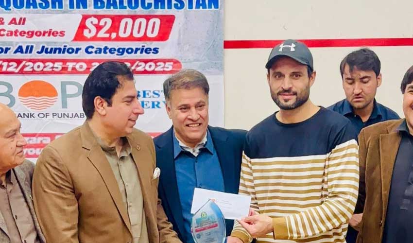 Balochistan's first squash tournament culminates on a high note