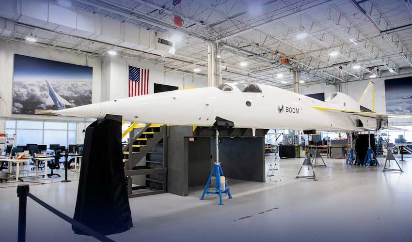 Boom Supersonic XB 1 breaks sound barrier over Mojave Desert