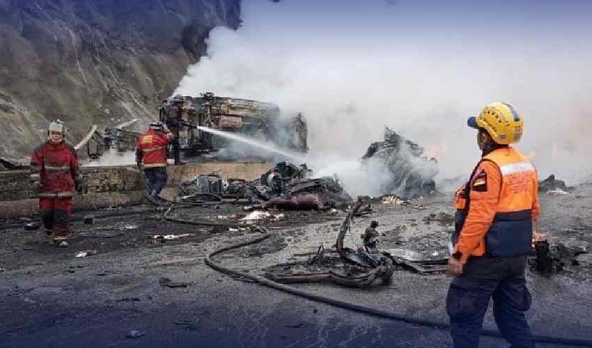 At least 16 dead in motorway pile up in Venezuela: fire brigade