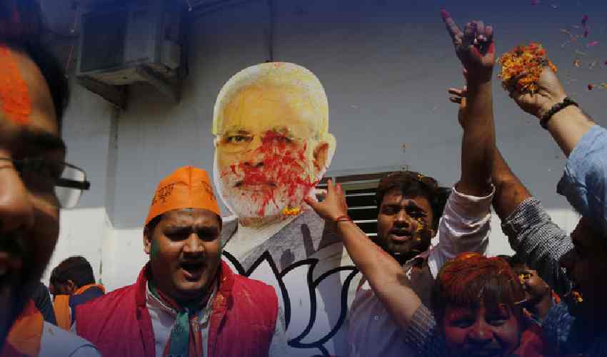 BJP gets Rajasthan, Chhattisgarh, MP; congress wins Telangana