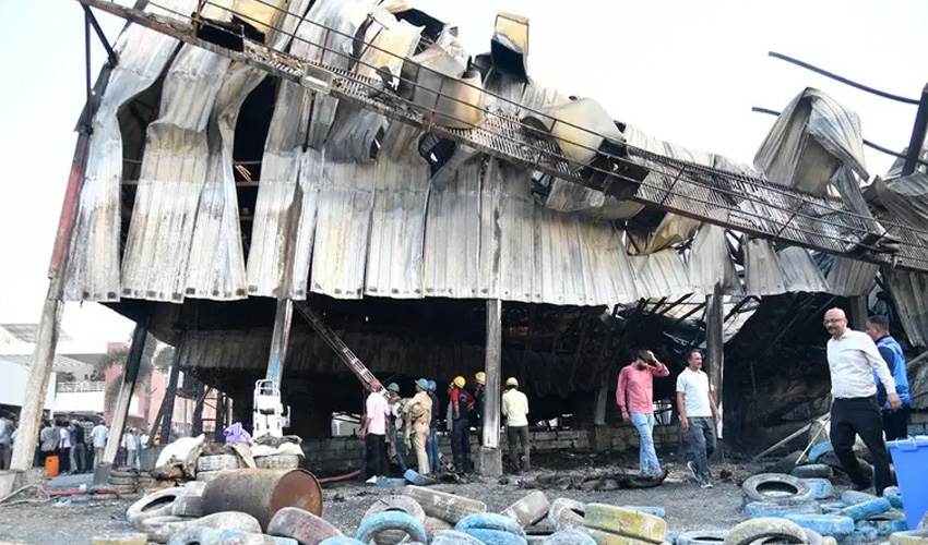 Fire in India's Rajkot arcade results in 27 fatalities