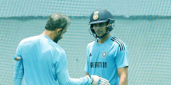 Indian cricketers take part in indoor training session as rain threat looms in Colombo