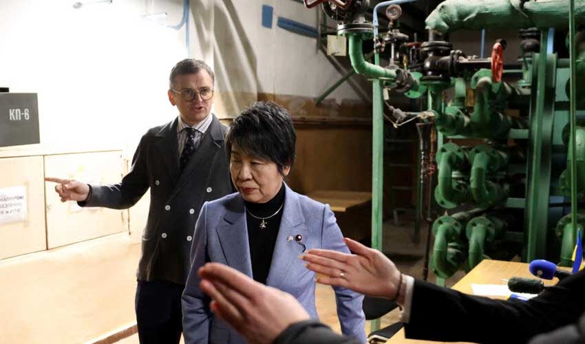 Japan FM vows strong support for Ukraine