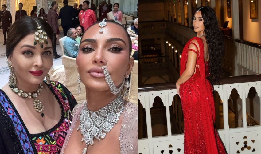 Kim Kardashian posts selfie with 'queen' Aishwarya at Ambani wedding
