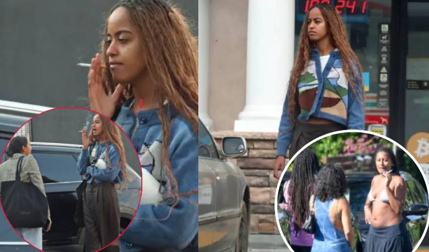 Malia Obama spotted smoking cigarette in Los Angeles: A closer look