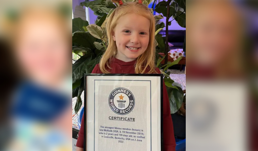 Two-year old becomes youngest member of oldest IQ society, Mensa