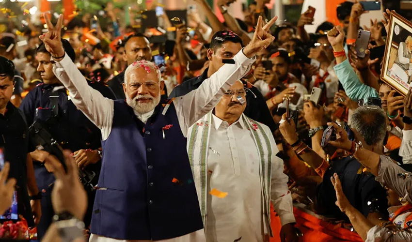 Modi claims victory in Indian elections, vows third term govt
