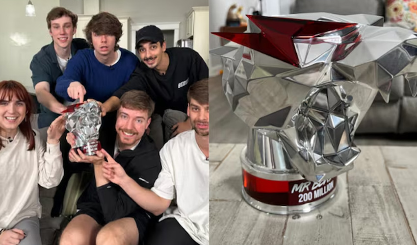 YouTube honours MrBeast with exclusive 200mln subscriber award