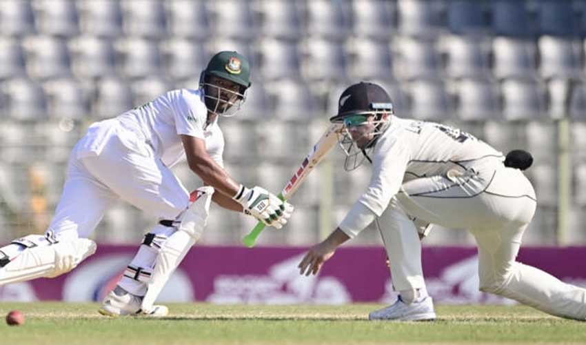 Najmul's ton propel Bangladesh to commanding lead in first Test against New Zealand