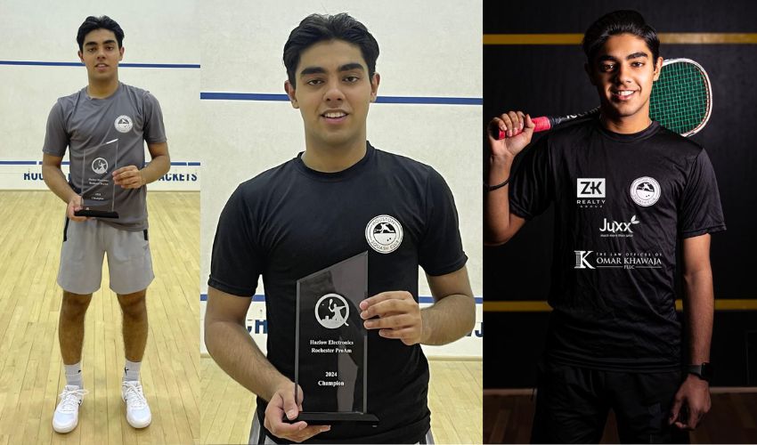 Pakistan squash star Ashab Irfan wins Rochester Prom tournament in Houston, USA