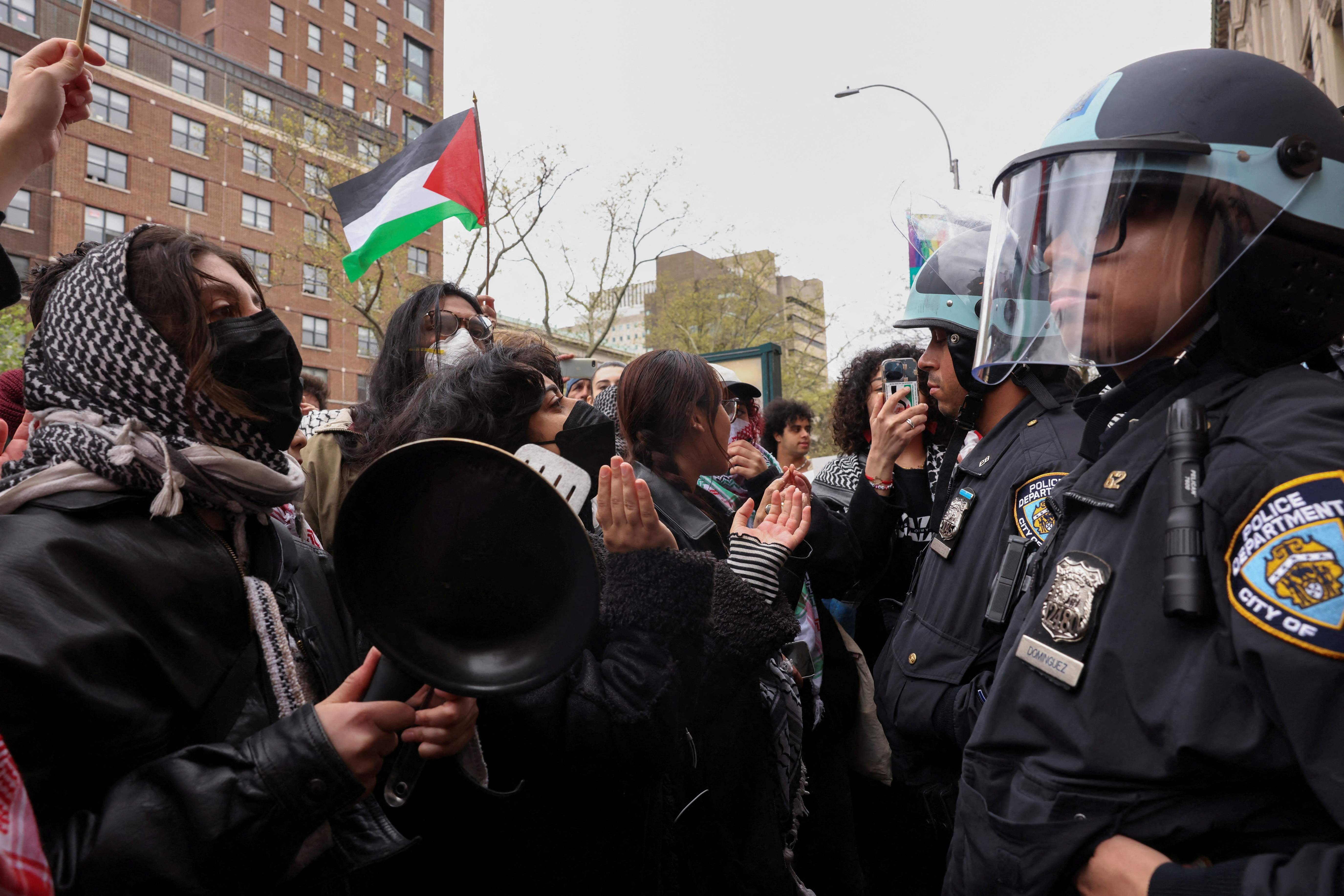 More than 100 pro Palestinian protesters arrested at Columbia University New York