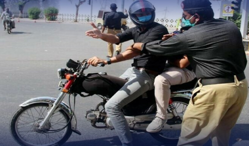 Ban on pillion riding announced in Karachi