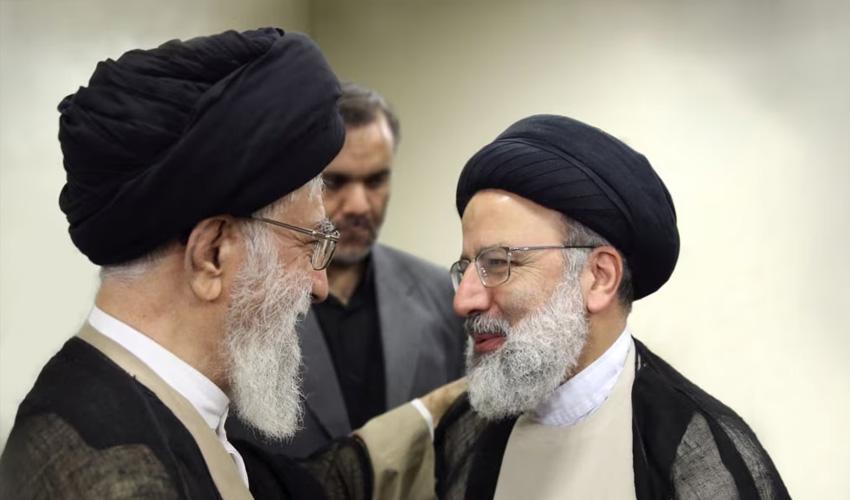 Iran Supreme Leader Ayatollah Khamenei pays tribute to President Raisi
