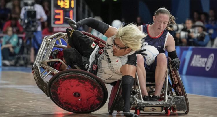 Japan overpowers US in rough and tumble wheelchair rugby final to win historic gold