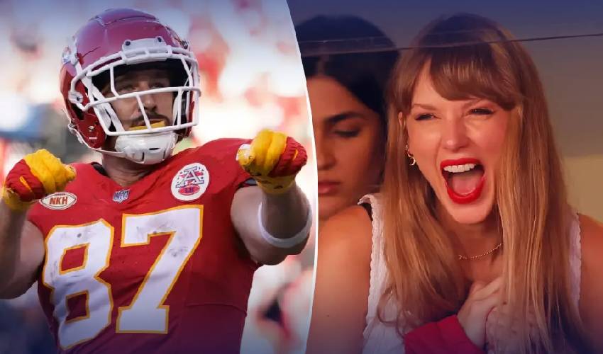 Taylor Swift and Travis Kelce spotted together at NFL Chiefs vs Bears game