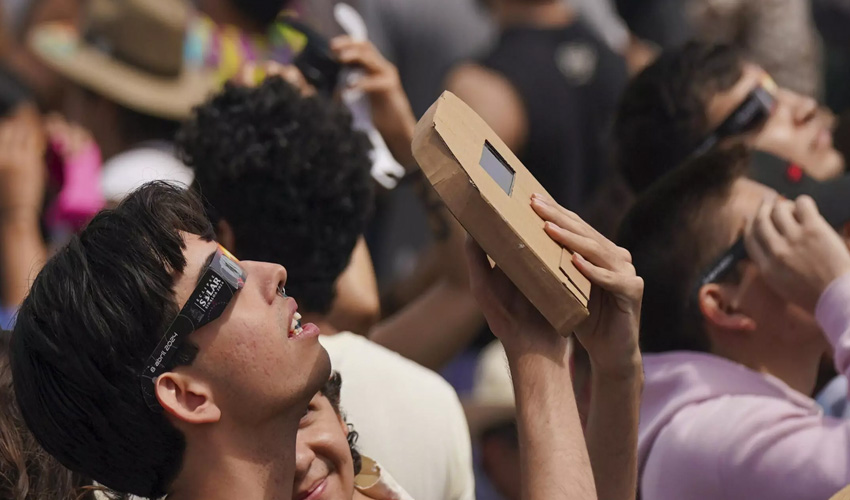 In pictures: Millions marvel as total solar eclipse sweeps across North America