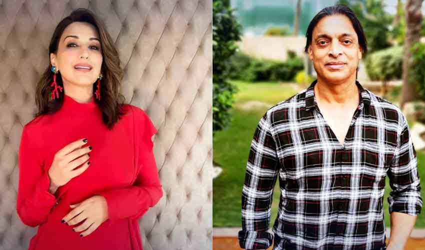 Sonali Bendre reacts to Shoaib Akhtar's comment he'll 'kidnap' her