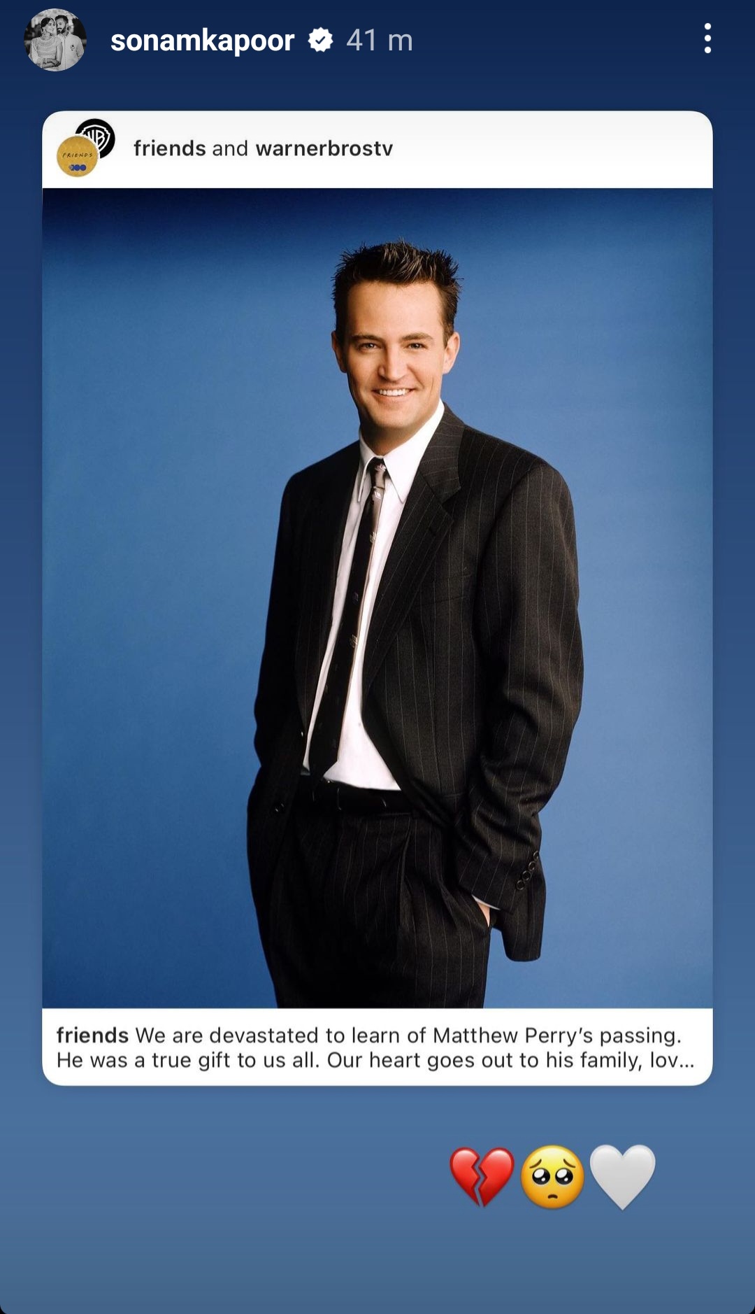 Sonam Kapoor, Matthew Perry