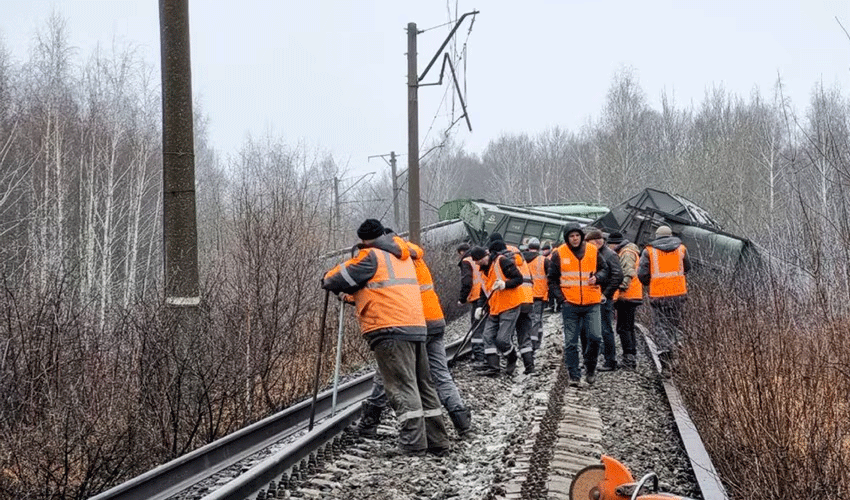 7 killed, dozens injured as train derails near Russia Ukraine border
