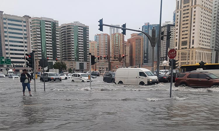 Heavy rain disrupt life in UAE