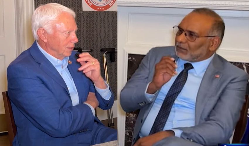 Tanveer Ahmed challenges Indian allegations in meeting with US Congressman Jack Bergman