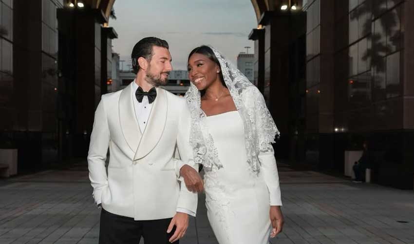 Tennis star Venus Williams gets hitched with Andrea Preti